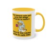 Mug jaune chat pas du matin
