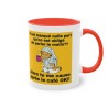 Mug orange chat pas du matin