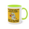 Mug vert clair chat pas du matin