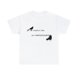 T-shirt blanc je ne mange pas graines