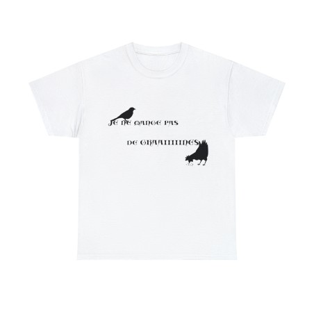 T-shirt blanc je ne mange pas graines