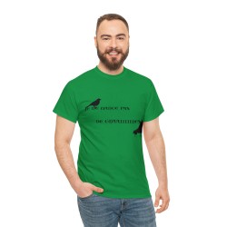 Homme avec T-shirt vert irlandais je ne mange pas graines