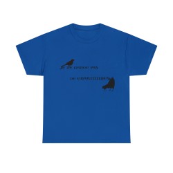 T-shirt royal je ne mange pas graines