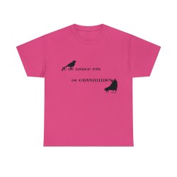 T-shirt fuchsia je ne mange pas graines