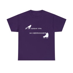 T-shirt violet je ne mange pas graines