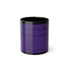 Mug de face sondage du matin violet sur fond noir