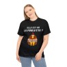 femme avec T-shirt noir elle est où la poulette ?
