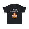 T-shirt noir elle est où la poulette ?