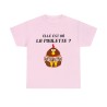 T-shirt rose elle est où la poulette ?
