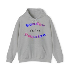 Hoodie - sweat à capuche unisexe gris Bouder c'est ma passion