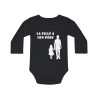 Body bébé noir la fille à son père