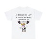 T-shirt blanc je boirais du lait...