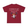 T-shirt rouge cardinal je boirais du lait...