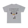 T-shirt gris je boirais du lait...