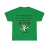 T-shirt vert irlandais je boirais du lait...