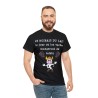 homme avec T-shirt noir je boirais du lait...