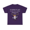 T-shirt violet je boirais du lait...